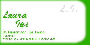 laura ipi business card